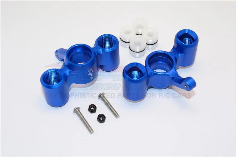 Team Magic E6 Iii Hx Aluminum Front / Rear Knuckle Arm With Delrin Collars - 1Pr Set Blue 1