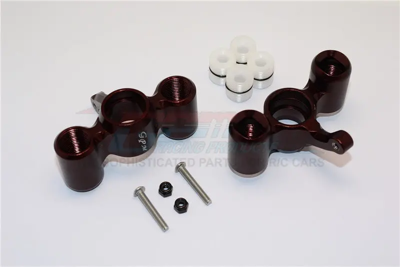 Team Magic E6 Iii Hx Aluminum Front / Rear Knuckle Arm With Delrin Collars - 1Pr Set Brown 1