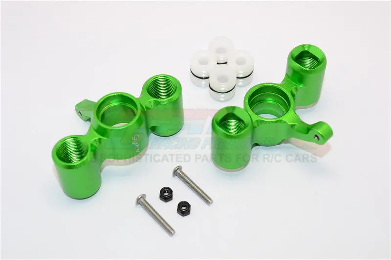 Team Magic E6 Iii Hx Aluminum Front / Rear Knuckle Arm With Delrin Collars - 1Pr Set Green 1