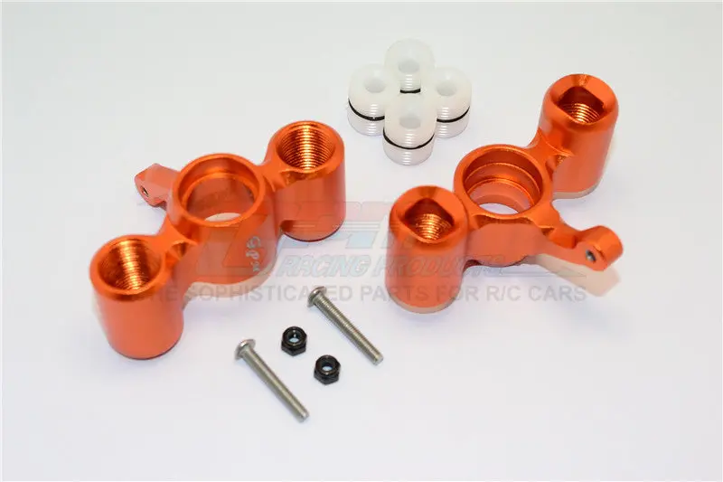 Team Magic E6 Iii Hx Aluminum Front / Rear Knuckle Arm With Delrin Collars - 1Pr Set Orange 1