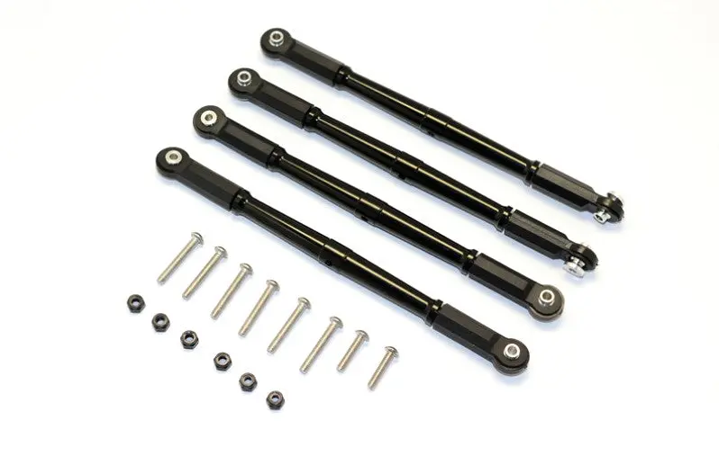 Team Magic E6 Iii Hx Aluminum Front+Rear Steering Tie Rod¡V4pcs Set Black 1