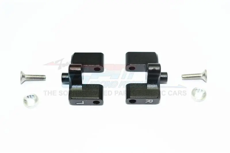 Team Magic E6 Iii Hx Aluminum Rear Wing Mount - 1Pr Set Black 1