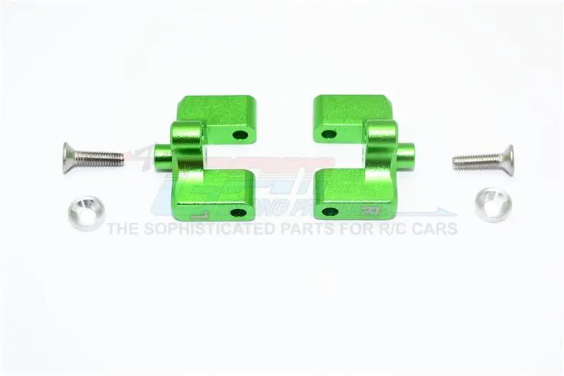 Team Magic E6 Iii Hx Aluminum Rear Wing Mount - 1Pr Set Green 1