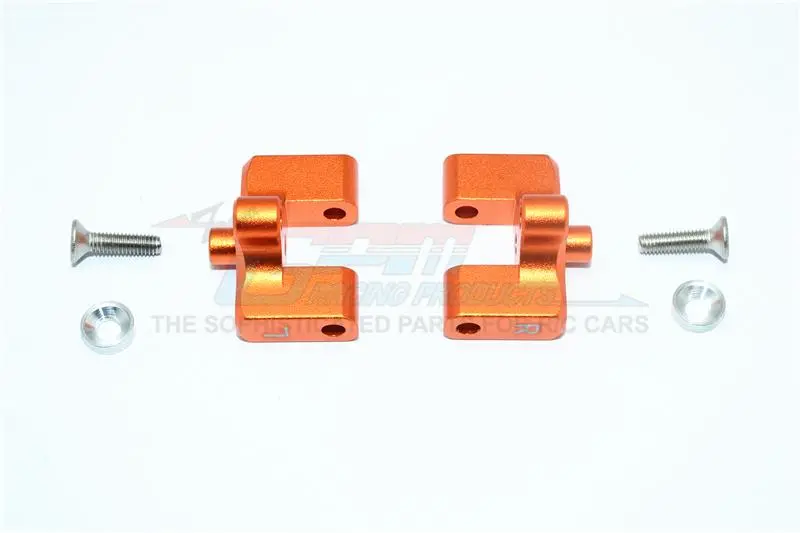 Team Magic E6 Iii Hx Aluminum Rear Wing Mount - 1Pr Set Orange 1