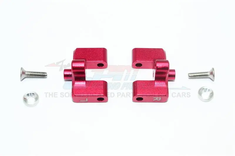 Team Magic E6 Iii Hx Aluminum Rear Wing Mount - 1Pr Set Red 1