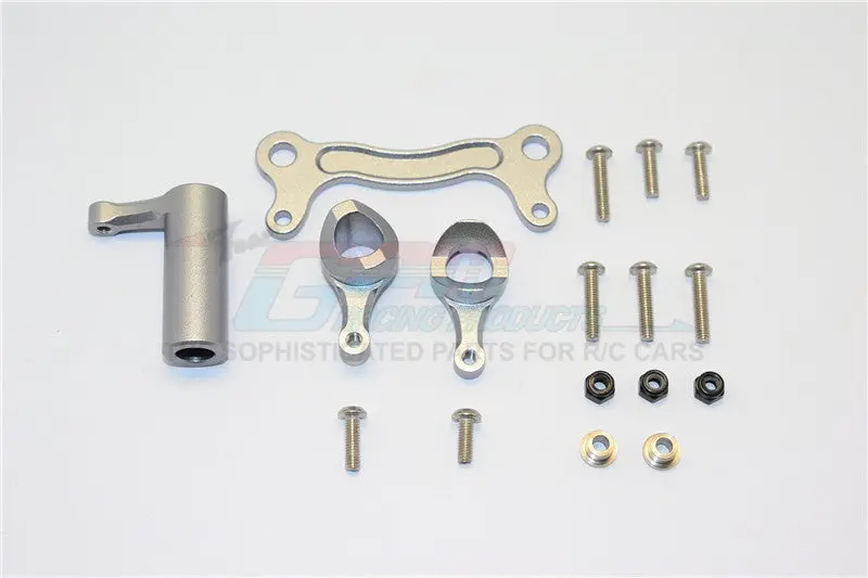 Team Magic E6 Iii Hx Aluminum Steering Assembly - 1 Set Gray Silver 1