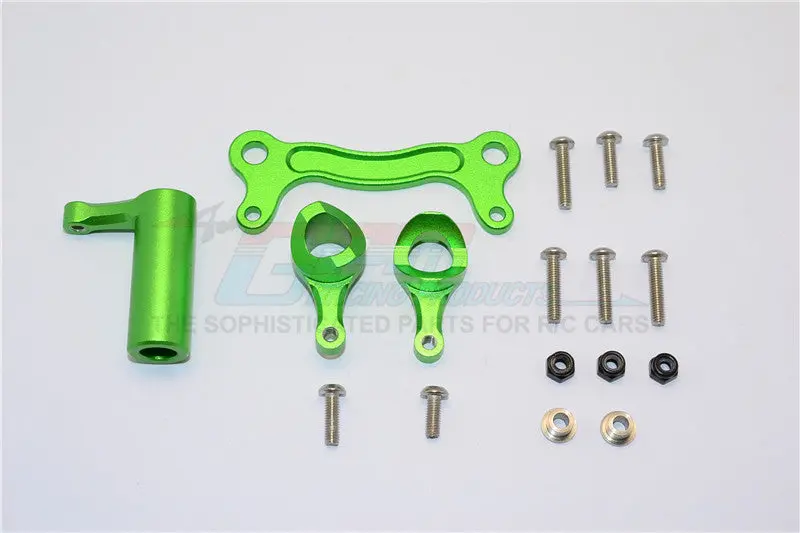 Team Magic E6 Iii Hx Aluminum Steering Assembly - 1 Set Green 1
