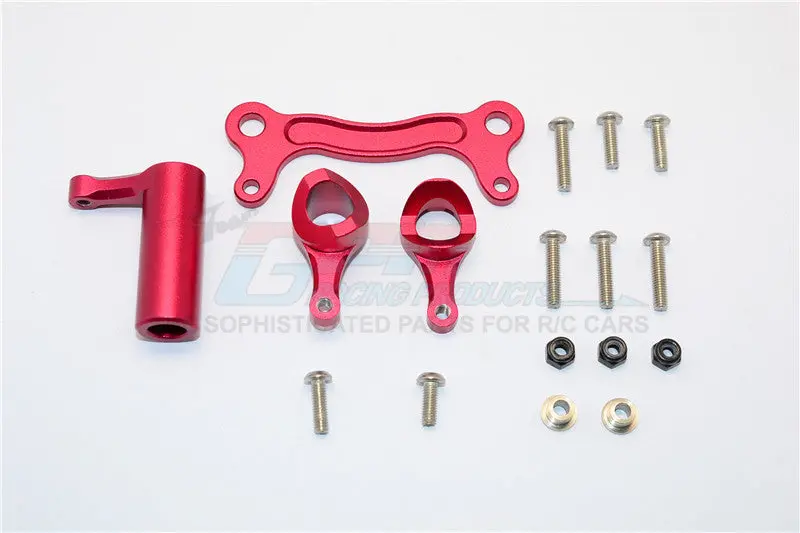 Team Magic E6 Iii Hx Aluminum Steering Assembly - 1 Set Red 1