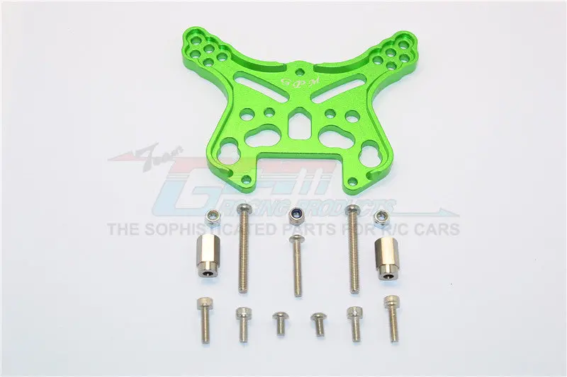 Team Magic E6 Iii Hx (Tm505005) Aluminum Front Or Rear Adjustable Damper Mount - 1Pc Green 1