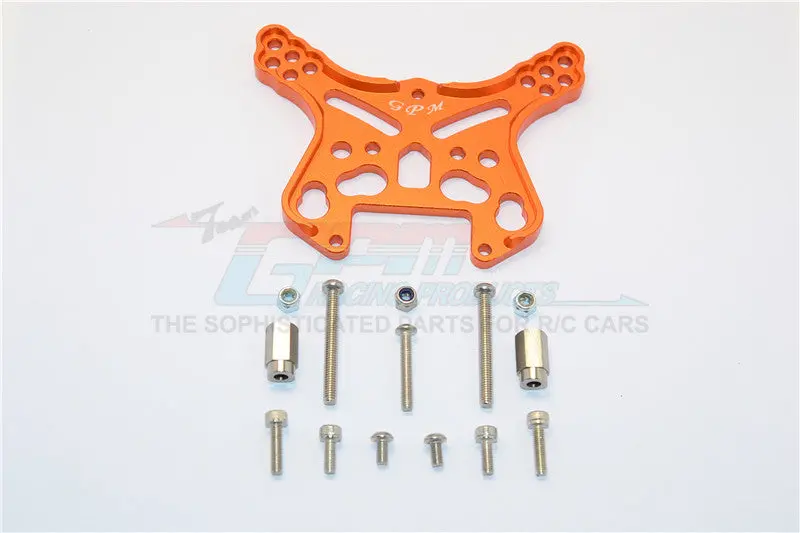 Team Magic E6 Iii Hx (Tm505005) Aluminum Front Or Rear Adjustable Damper Mount - 1Pc Orange 1
