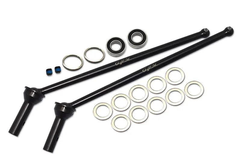 Tekno 1/10 Mt410 4X4 Pro Monster Truck Tkr5603 Carbon Steel Rear Cvc Drive Shaft - 18Pc Set Black 1
