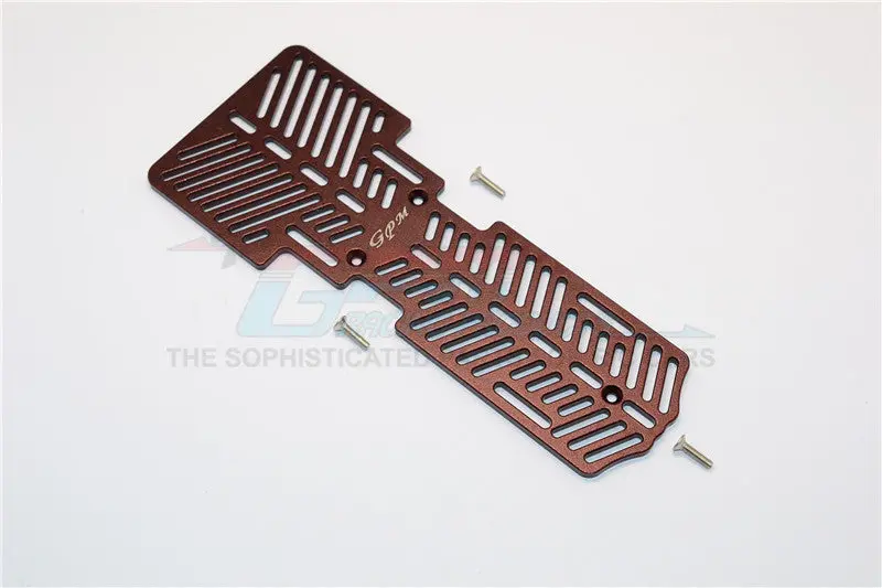 Thunder Tiger Kaiser Xs Aluminum Battery & Electronic Components Holder (3Mm Thick) - 1Pc Set Brown 1