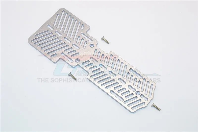 Thunder Tiger Kaiser Xs Aluminum Battery & Electronic Components Holder (3Mm Thick) - 1Pc Set Gray Silver 1