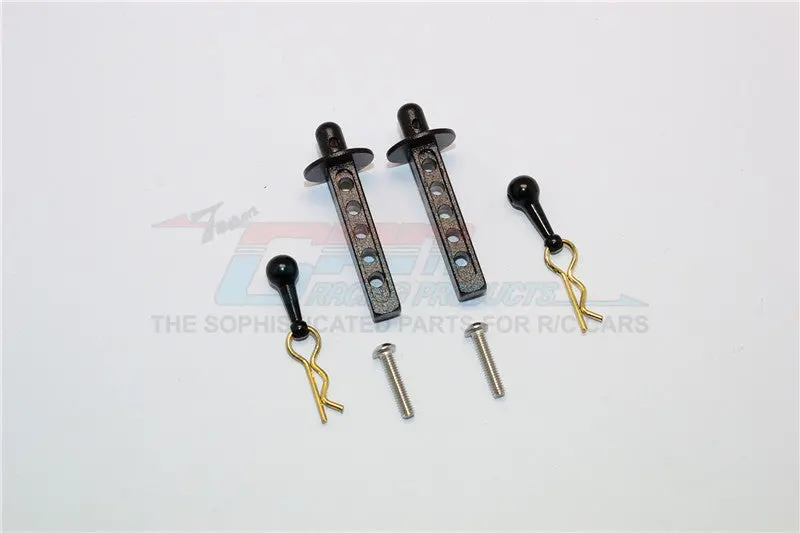 Thunder Tiger Kaiser Xs Aluminum Front Body Post Mount - 1 Set Black 1