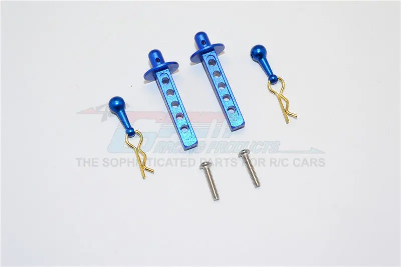 Thunder Tiger Kaiser Xs Aluminum Front Body Post Mount - 1 Set Blue 1