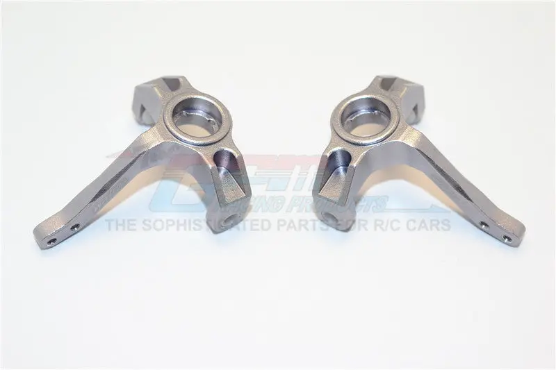Thunder Tiger Kaiser Xs Aluminum Front Knuckle Arm - 1Pr Gray Silver 1