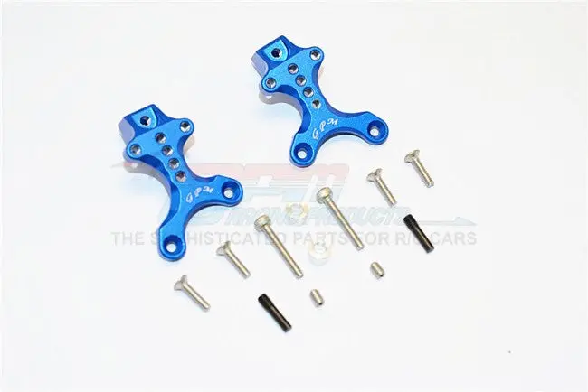Thunder Tiger Kaiser Xs Aluminum Front/Rear Adjustable Shock Mount - 2Pcs Set Blue 1