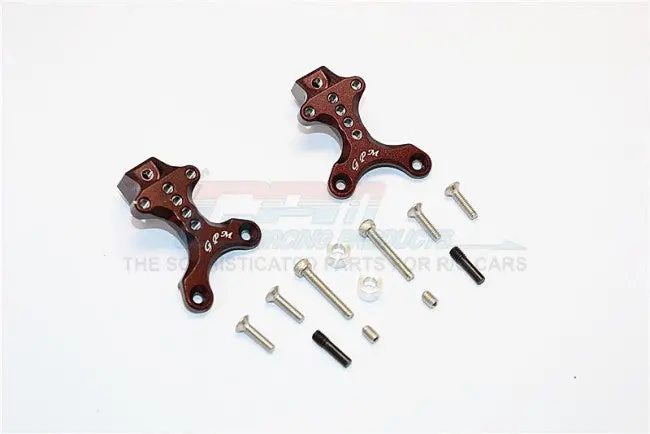 Thunder Tiger Kaiser Xs Aluminum Front/Rear Adjustable Shock Mount - 2Pcs Set Brown 1