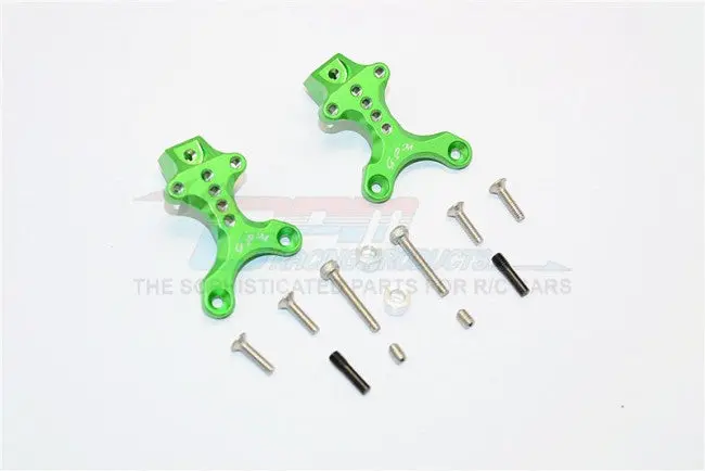 Thunder Tiger Kaiser Xs Aluminum Front/Rear Adjustable Shock Mount - 2Pcs Set Green 1