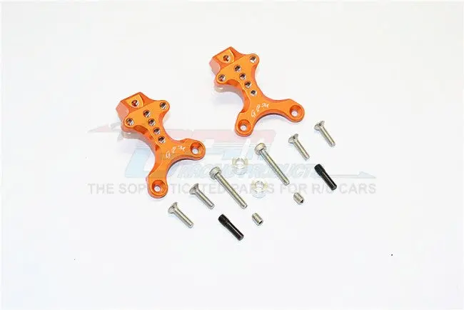 Thunder Tiger Kaiser Xs Aluminum Front/Rear Adjustable Shock Mount - 2Pcs Set Orange 1