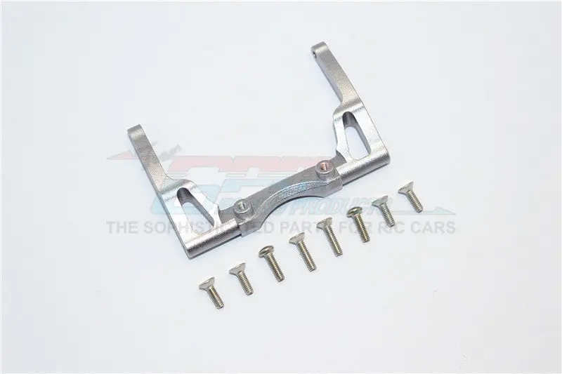 Thunder Tiger Kaiser Xs Aluminum Front/Rear Chassis Stabilized Mount - 1Pc Set Gray Silver 1