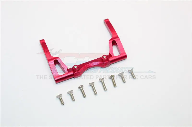 Thunder Tiger Kaiser Xs Aluminum Front/Rear Chassis Stabilized Mount - 1Pc Set Red 1