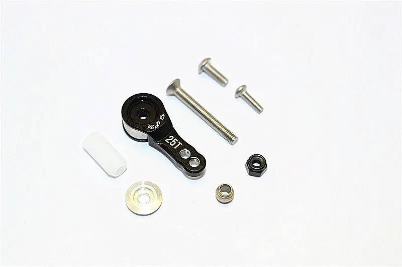 Thunder Tiger Kaiser Xs Aluminum Hi-Torque Servo Saver For 25T Spline Output Shaft - 1Pc Set Black 1