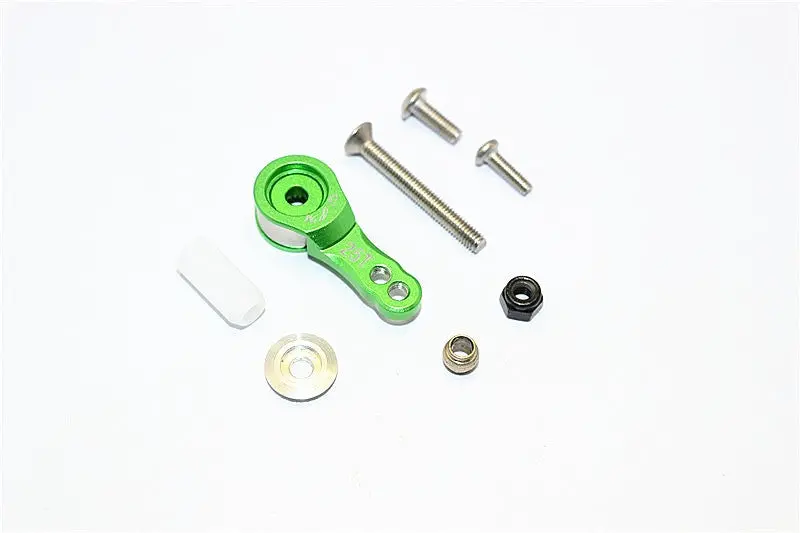 Thunder Tiger Kaiser Xs Aluminum Hi-Torque Servo Saver For 25T Spline Output Shaft - 1Pc Set Green 1