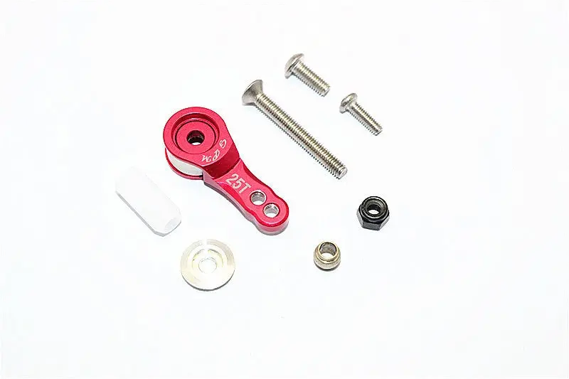 Thunder Tiger Kaiser Xs Aluminum Hi-Torque Servo Saver For 25T Spline Output Shaft - 1Pc Set Red 1