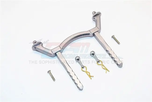 Thunder Tiger Kaiser Xs Aluminum Rear Body Post Mount - 1 Set Gray Silver 1