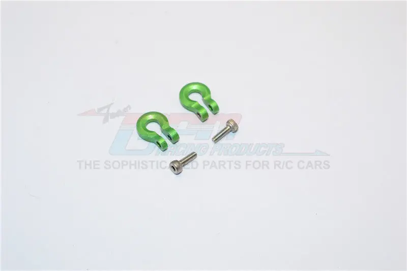 Thunder Tiger Kaiser Xs Aluminum U Shape Hook - 2Pcs Set Green 1