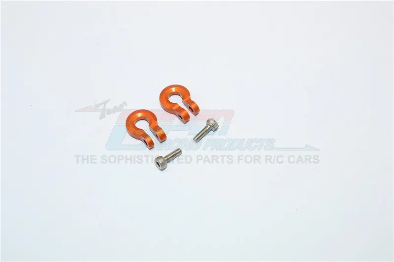 Thunder Tiger Kaiser Xs Aluminum U Shape Hook - 2Pcs Set Orange 1