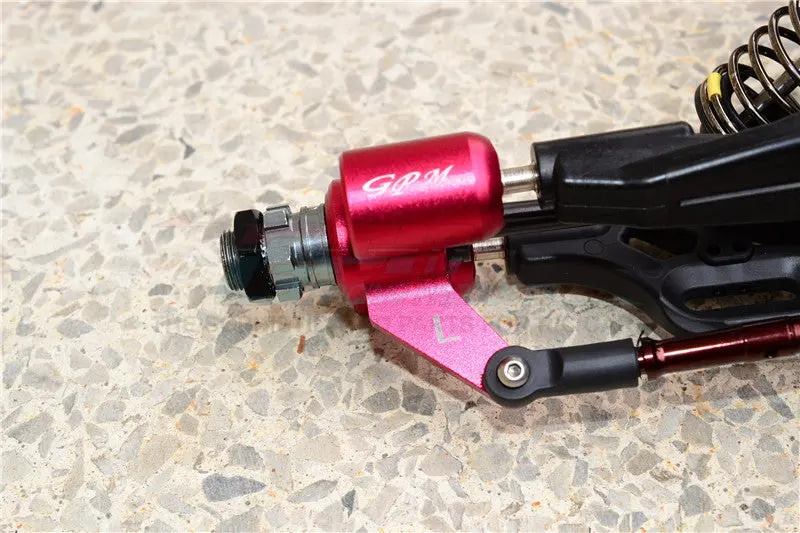 Thunder Tiger Truck K-Rock Mt4-G5 Aluminum Front Knuckle Arm With Delrin Collars - 1Pr Set Green 2