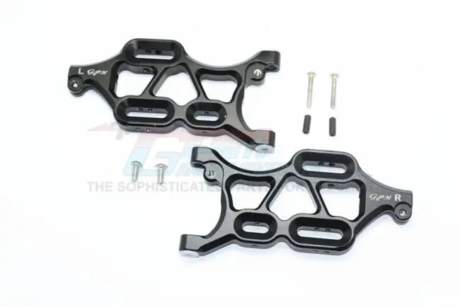 Thunder Tiger Truck K-Rock Mt4-G5 Aluminum Front Lower Arms - 1Pr Set Black 1