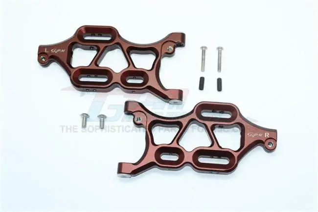 Thunder Tiger Truck K-Rock Mt4-G5 Aluminum Front Lower Arms - 1Pr Set Brown 1