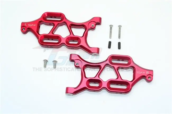 Thunder Tiger Truck K-Rock Mt4-G5 Aluminum Front Lower Arms - 1Pr Set Red 1