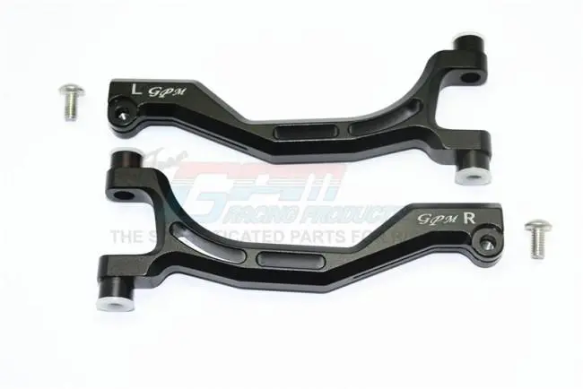 Thunder Tiger Truck K-Rock Mt4-G5 Aluminum Front Upper Arms - 1Pr Set Black 1