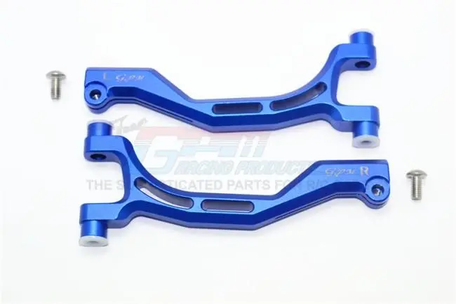 Thunder Tiger Truck K-Rock Mt4-G5 Aluminum Front Upper Arms - 1Pr Set Blue 1