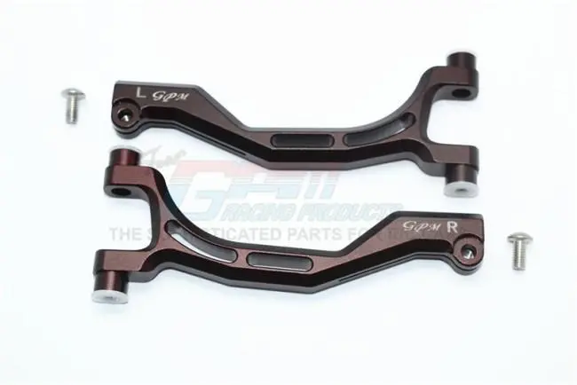 Thunder Tiger Truck K-Rock Mt4-G5 Aluminum Front Upper Arms - 1Pr Set Brown 1