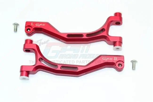 Thunder Tiger Truck K-Rock Mt4-G5 Aluminum Front Upper Arms - 1Pr Set Red 1