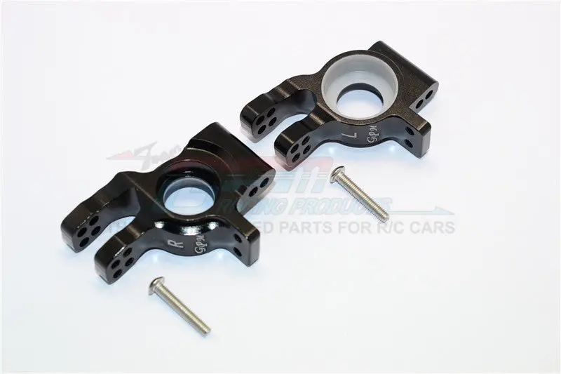 Thunder Tiger Truck K-Rock Mt4-G5 Aluminum Rear Knuckle Arms - 1Pr Set Black 1