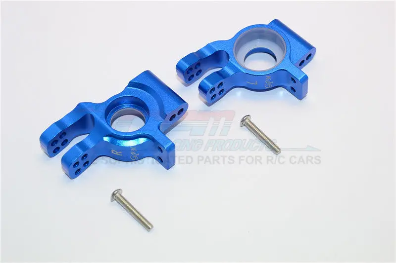 Thunder Tiger Truck K-Rock Mt4-G5 Aluminum Rear Knuckle Arms - 1Pr Set Blue 1