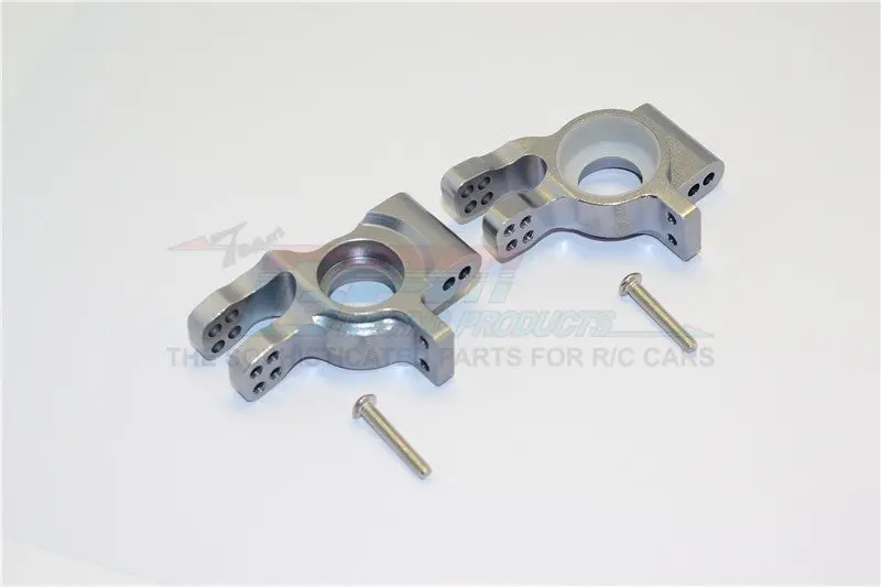 Thunder Tiger Truck K-Rock Mt4-G5 Aluminum Rear Knuckle Arms - 1Pr Set Gray Silver 1