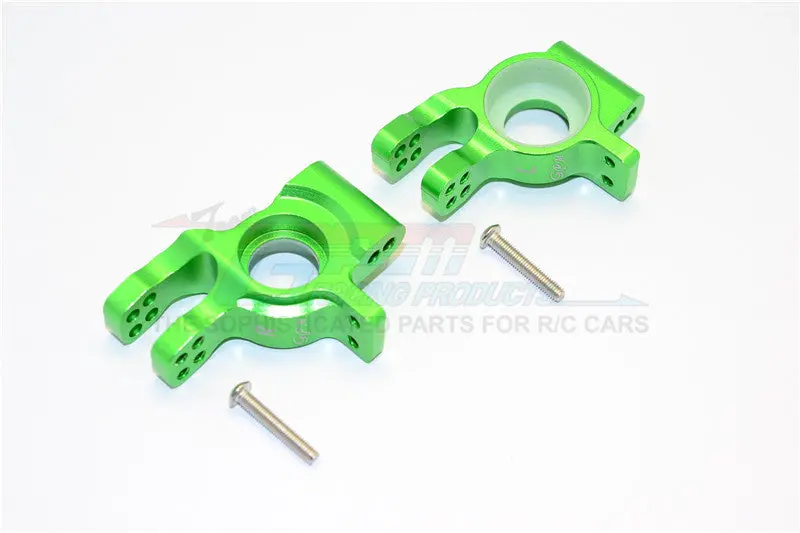 Thunder Tiger Truck K-Rock Mt4-G5 Aluminum Rear Knuckle Arms - 1Pr Set Green 1