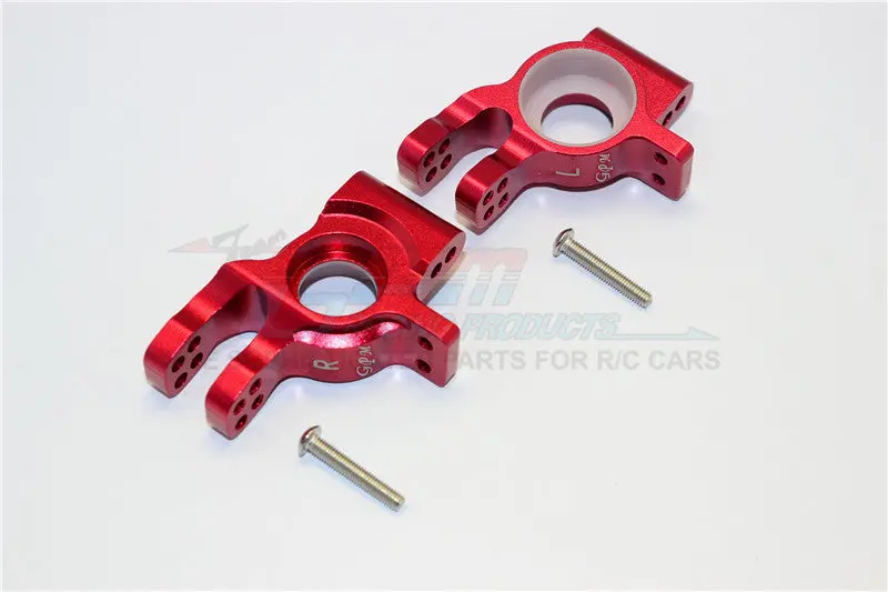 Thunder Tiger Truck K-Rock Mt4-G5 Aluminum Rear Knuckle Arms - 1Pr Set Red 1