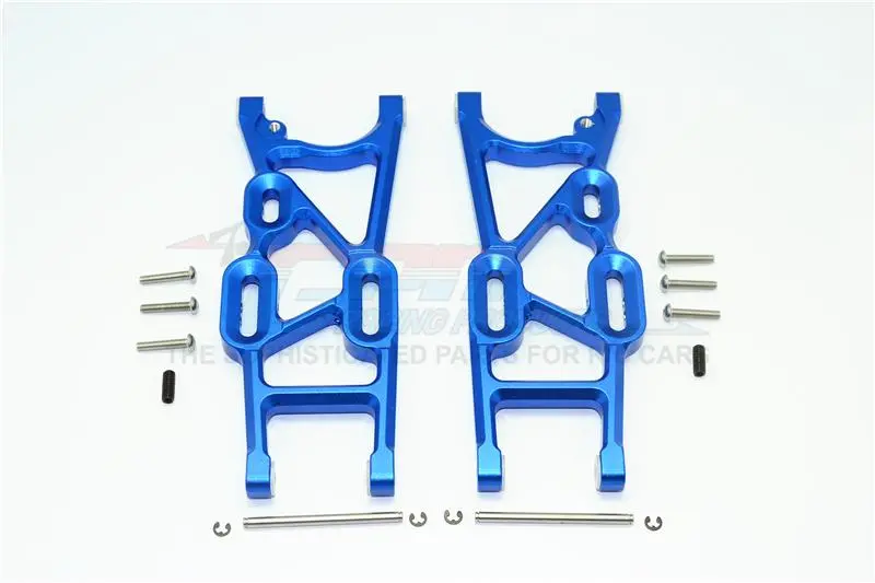 Thunder Tiger Truck K-Rock Mt4-G5 Aluminum Rear Lower Arms - 1Pr Set Blue 1