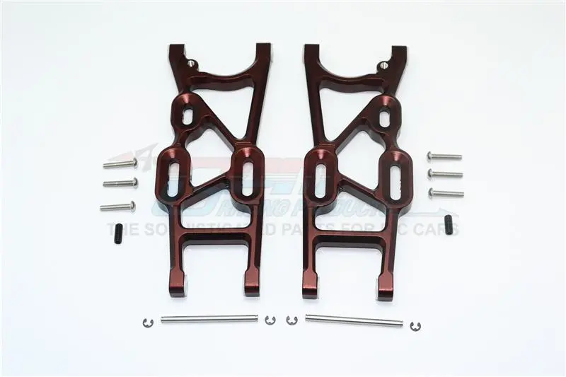 Thunder Tiger Truck K-Rock Mt4-G5 Aluminum Rear Lower Arms - 1Pr Set Brown 1