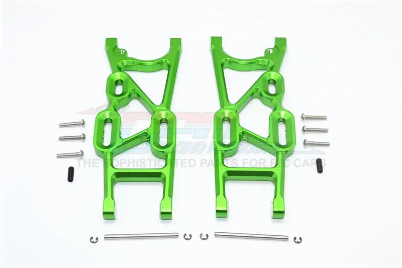 Thunder Tiger Truck K-Rock Mt4-G5 Aluminum Rear Lower Arms - 1Pr Set Green 1