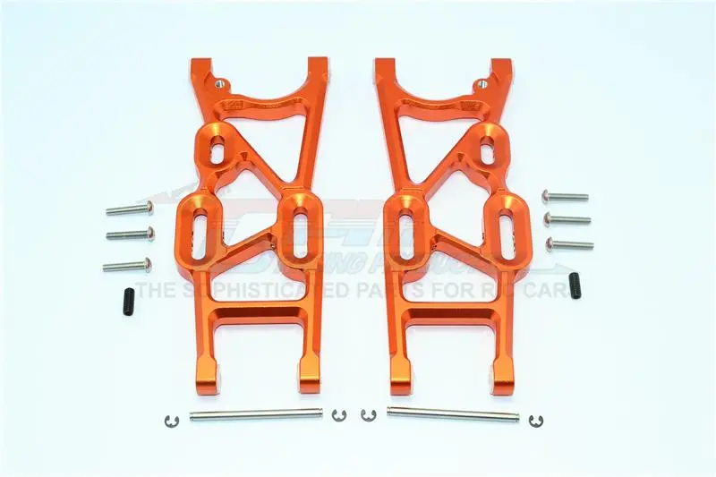 Thunder Tiger Truck K-Rock Mt4-G5 Aluminum Rear Lower Arms - 1Pr Set Orange 1