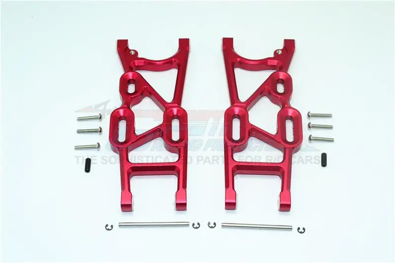 Thunder Tiger Truck K-Rock Mt4-G5 Aluminum Rear Lower Arms - 1Pr Set Red 1